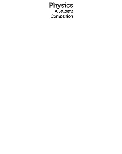 Physics: A Student Companion