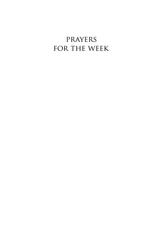 Prayers for the Week