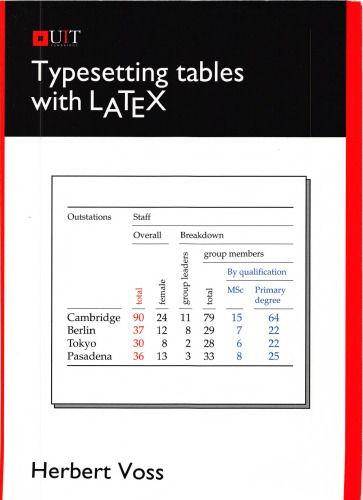 Typesetting Tables with LaTeX