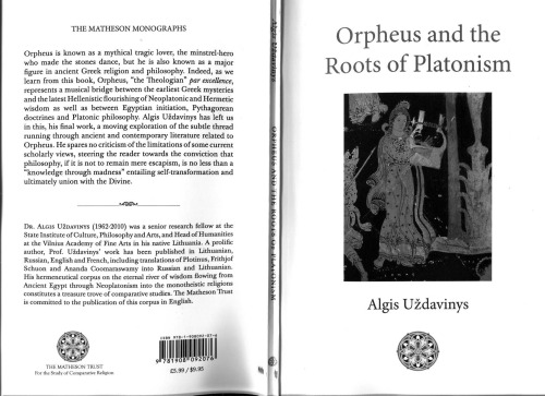 Orpheus and the Roots of Platonism