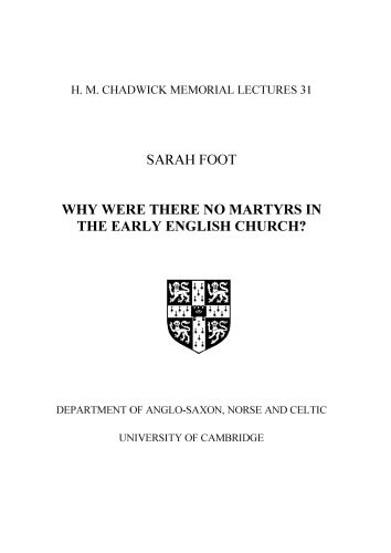 Why Were There No Martyrs in the Early English Church?