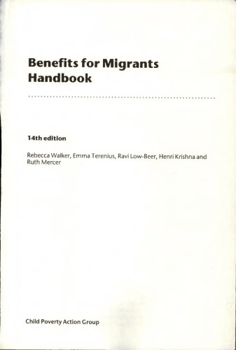 Benefits for Migrants Handbook