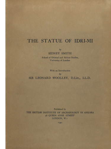 The Statue of Idri-mi