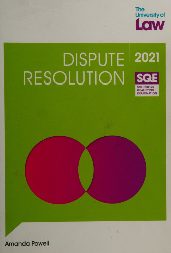 SQE - Dispute Resolution (SQE1)