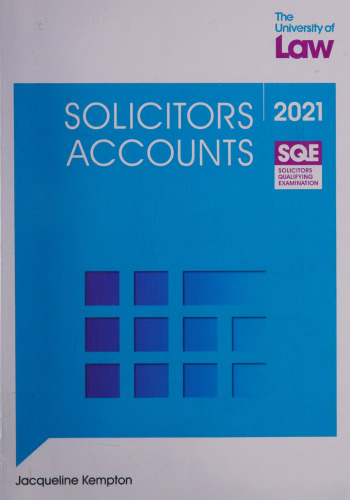 SQE - Solicitors' Accounts (SQE1)