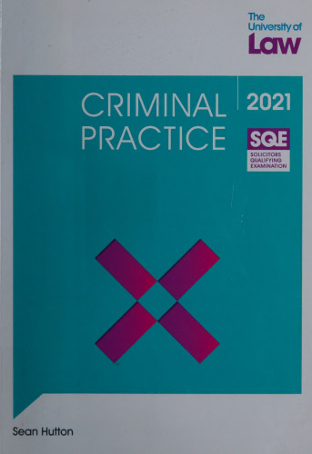 SQE - Criminal Practice (SQE1)