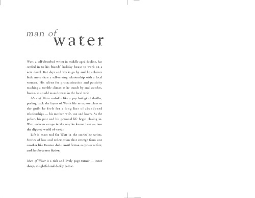 Man of Water