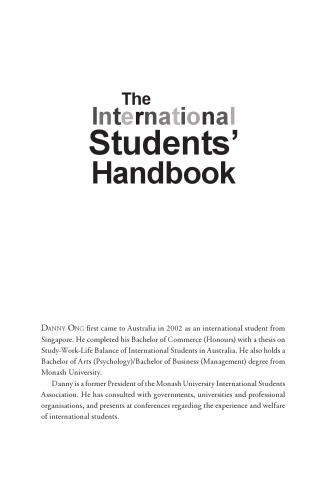 The International Students’ Handbook: Living and Studying in Australia