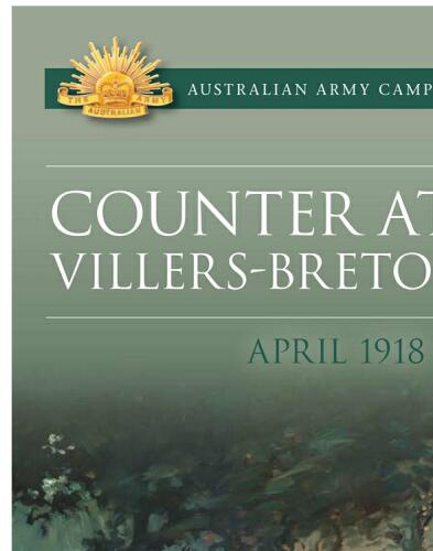 Counter Attack: Villers-Bretonneux - April 1918