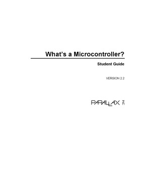 What's a Microcontroller Student Guide Version 2.2