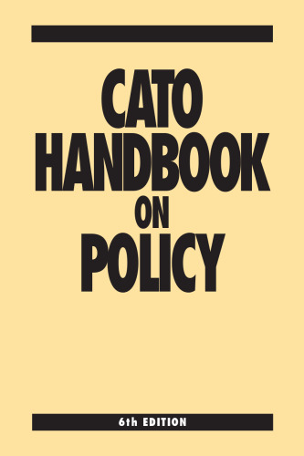 Cato Handbook on Policy, 2005