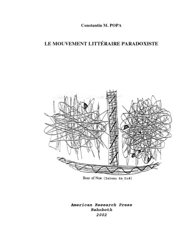 Le Mouvement Litteraire Paradoxiste French
