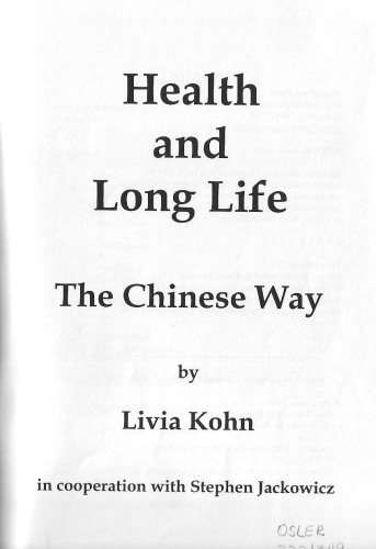 Health and Long Life: The Chinese Way