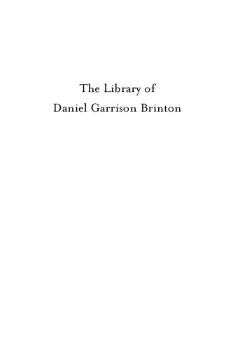 The Library of Daniel Garrison Brinton