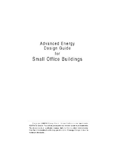 Advanced Energy Design Guide For Small Office Buildings