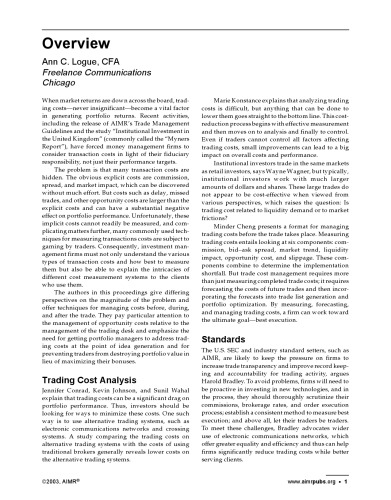 Equity Trading: Execution and Analysis