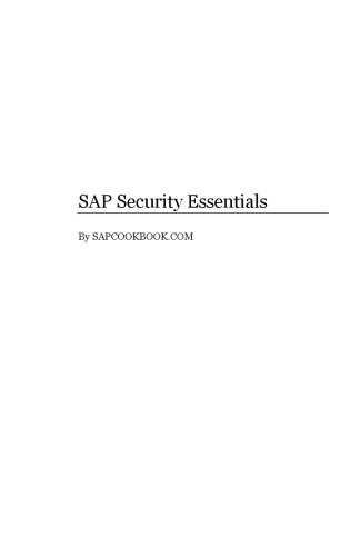 SAP Security: SAP Security Essentials