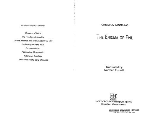 The Enigma of Evil
