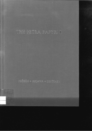 The Petra Papyri I