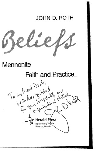 Beliefs: Mennonite Faith and Practice