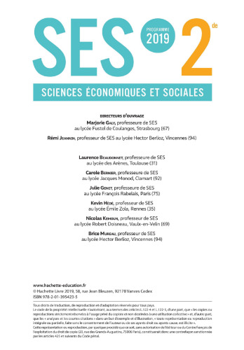 SES 2nde - Livre Élève - Ed. 2019