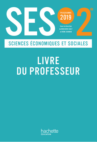 SES 2nde - Livre du professeur - Ed. 2019