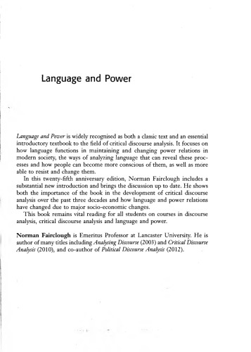 Language and Power