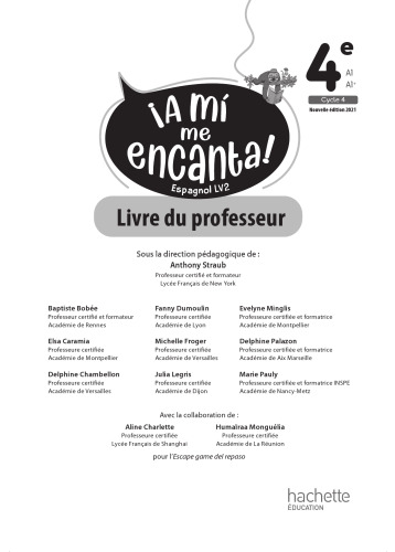 A mi me Encanta 4e - Livre élève - Ed. 2021