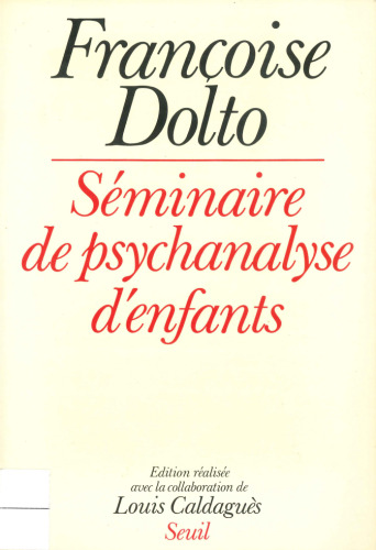 Seminaire de psychanalyse d'enfants
