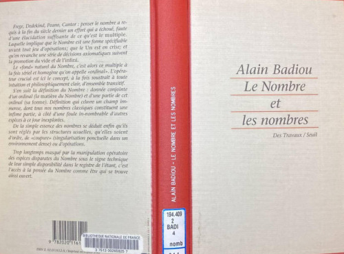 Le Nombre et les nombres