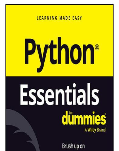 Python Essentials For Dummies
