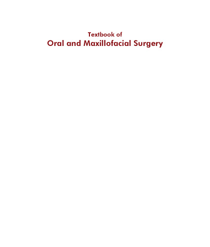 Textbook of Oral and Maxillofacial Surgery