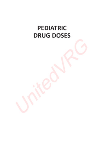 Pediatric Drug Doses