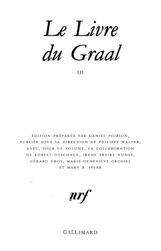 Le Livre du Graal