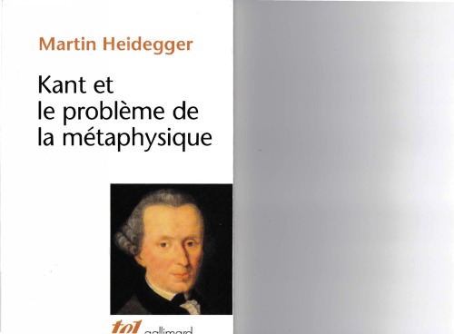 Kant et le problème de la métaphysique