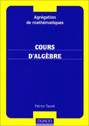 Cours d'algèbre
