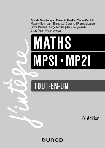 Maths MPSI-MP2I - 6e éd.: Tout-en-un