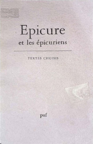 Epicure et les epicuriens