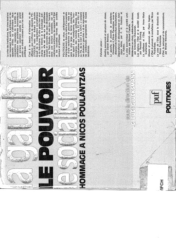 La Gauche, le pouvoir, le socialisme. Hommage à Nicos Poulantzas