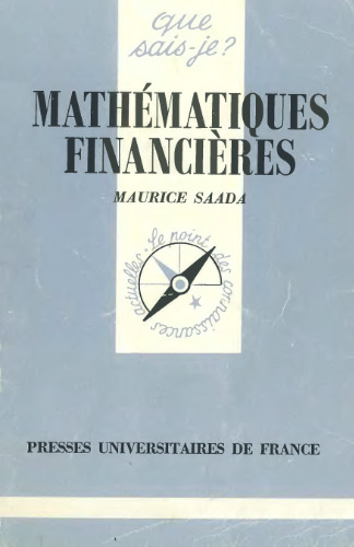 Mathematiques financieres (Que sais-je? N°2192)