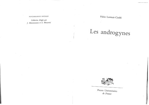Les androgynes