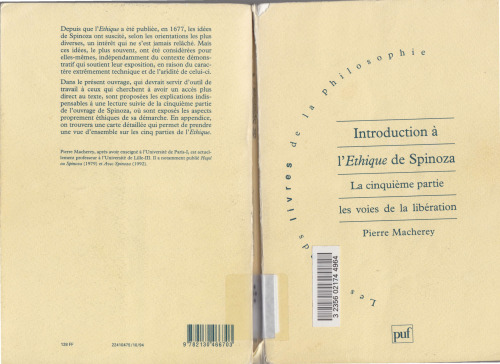 Introduction à l’Éthique de Spinoza. La cinquième partie: les voies de la libération