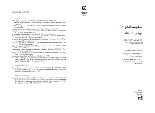 La philosophie du langage
