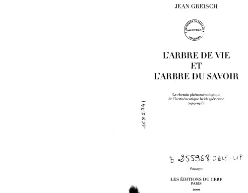 L'Arbre de vie et l'Arbre du savoir