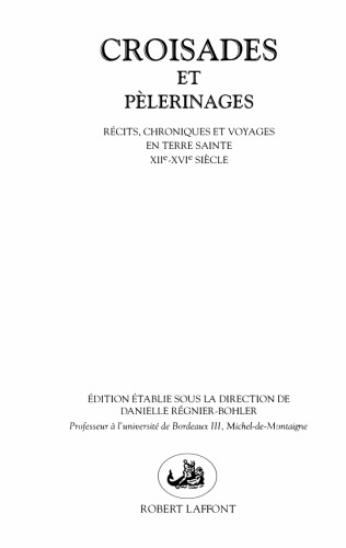 Croisades et pèlerinages