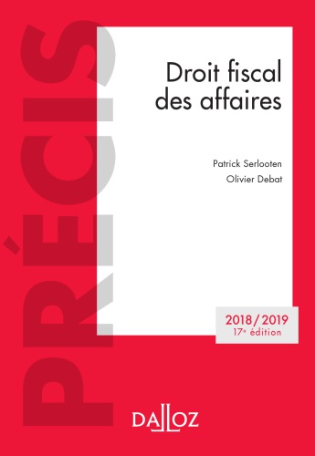 Droit fiscal des affaires 2020-2021 - 19e ed. (Précis) (French Edition)