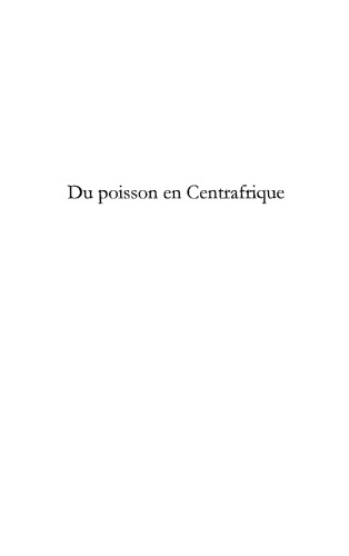 Du poisson en Centrafrique