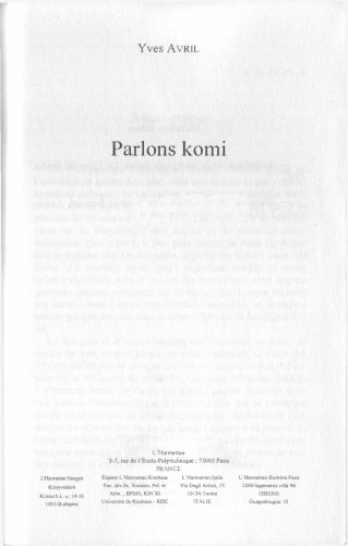 Parlons komi