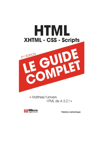 HTML : Maîtriser l'univers HTML de A à Z