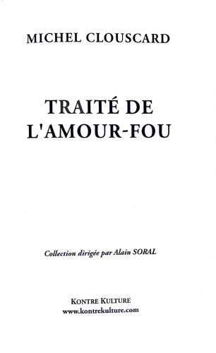 Traité de l'Amour-Fou